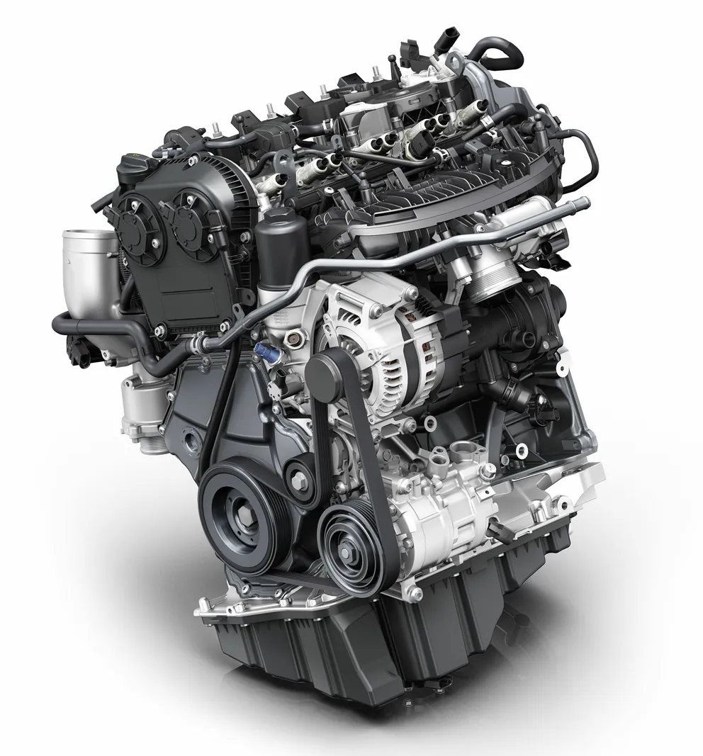 Техническая иллюстрация двигателя Audi 2.0 TFSI